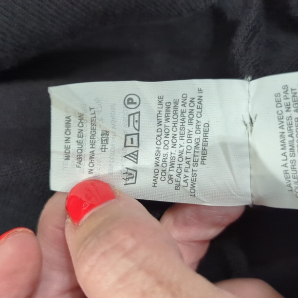 J.Crew Black Cotton Viscose Button Front Cardigan Sweater Size L Classic - Picture 11 of 12